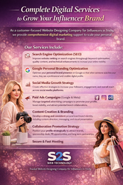 influencer website design in trichy